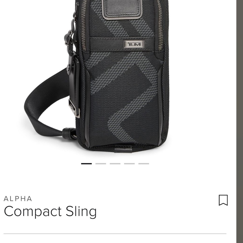 Tumi Alpha Sling Bag - Black and Gray
